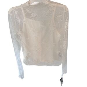 Elegant NWT White Lace Kids Top